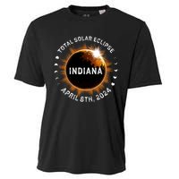 Total Solar Eclipse Path Of Totality April 8th 2024 Indiana Cooling Performance Crew T-Shirt