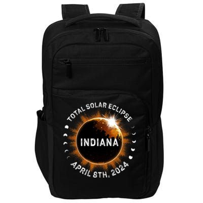 Total Solar Eclipse Path Of Totality April 8th 2024 Indiana Impact Tech Backpack