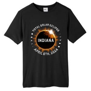 Total Solar Eclipse Path Of Totality April 8th 2024 Indiana Tall Fusion ChromaSoft Performance T-Shirt