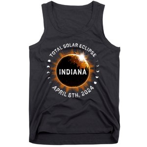 Total Solar Eclipse Path Of Totality April 8th 2024 Indiana Tank Top