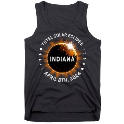 Total Solar Eclipse Path Of Totality April 8th 2024 Indiana Tank Top