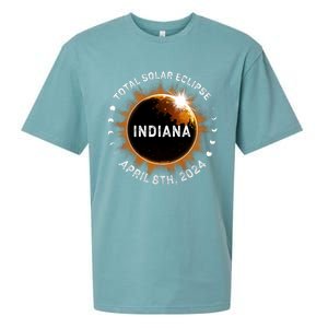 Total Solar Eclipse Path Of Totality April 8th 2024 Indiana Sueded Cloud Jersey T-Shirt