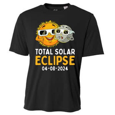 Total Solar Eclipse April 8 2024 Cooling Performance Crew T-Shirt