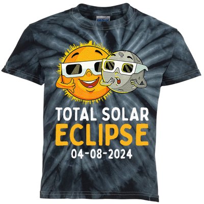 Total Solar Eclipse April 8 2024 Kids Tie-Dye T-Shirt