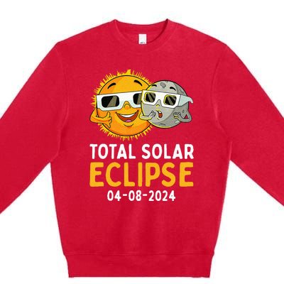 Total Solar Eclipse April 8 2024 Premium Crewneck Sweatshirt