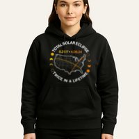 Total Solar Eclipse Twice In A Lifetime Aug 21 2017 April 08 2024 Hoodie