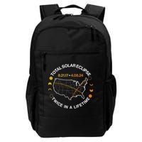 Total Solar Eclipse Twice In A Lifetime Aug 21 2017 April 08 2024 Daily Commute Backpack