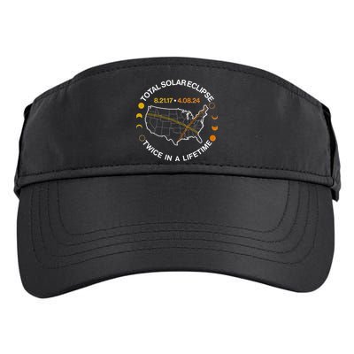 Total Solar Eclipse Twice In A Lifetime Aug 21 2017 April 08 2024 Adult Drive Performance Visor