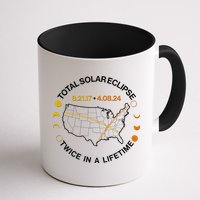 Total Solar Eclipse Twice In A Lifetime Aug 21 2017 April 08 2024 Mug