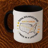 Total Solar Eclipse Twice In A Lifetime Aug 21 2017 April 08 2024 Mug