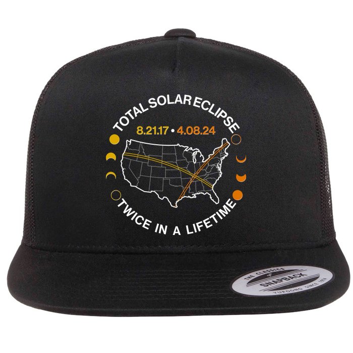 Total Solar Eclipse Twice In A Lifetime Aug 21 2017 April 08 2024 Flatbill Hat