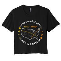Total Solar Eclipse Twice In A Lifetime Aug 21 2017 April 08 2024 Crop Top