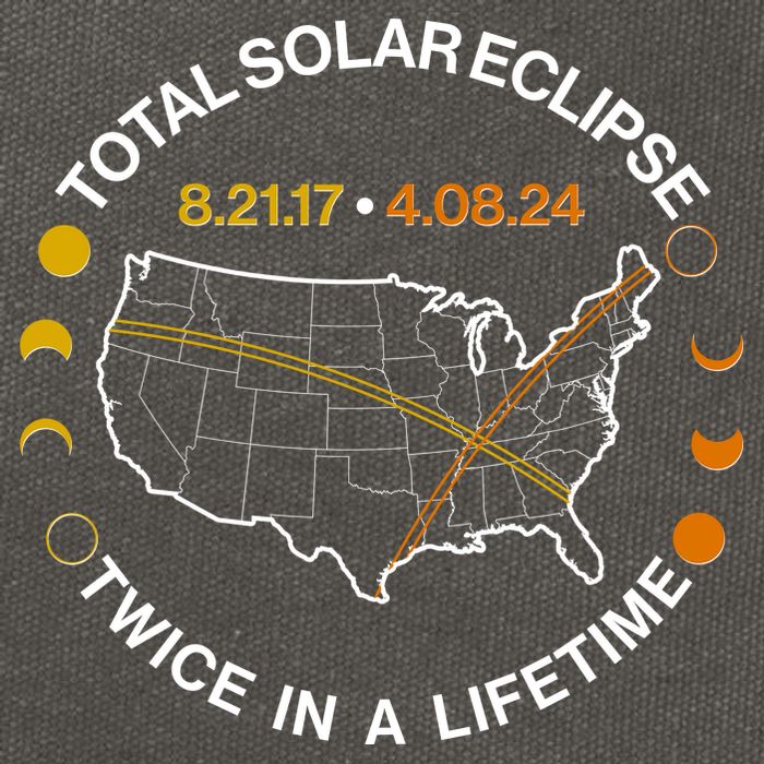 Total Solar Eclipse Twice In A Lifetime Aug 21 2017 April 08 2024 Cotton Canvas Backpack