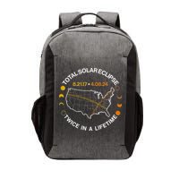 Total Solar Eclipse Twice In A Lifetime Aug 21 2017 April 08 2024 Vector Backpack