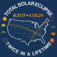 Total Solar Eclipse Twice In A Lifetime Aug 21 2017 April 08 2024 Infant Baby Jersey Bodysuit