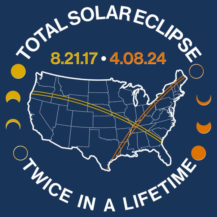 Total Solar Eclipse Twice In A Lifetime Aug 21 2017 April 08 2024 Infant Baby Jersey Bodysuit
