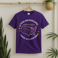 Total Solar Eclipse Twice In A Lifetime Aug 21 2017 April 08 2024 T-Shirt