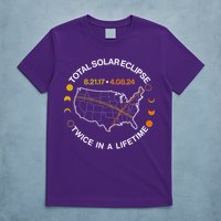 Total Solar Eclipse Twice In A Lifetime Aug 21 2017 April 08 2024 T-Shirt