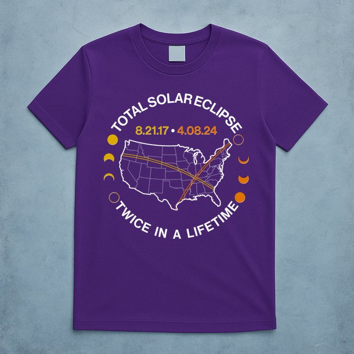 Total Solar Eclipse Twice In A Lifetime Aug 21 2017 April 08 2024 T-Shirt
