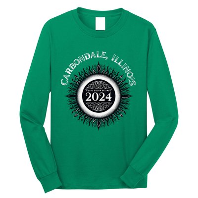 Total Solar Eclipse 04.08.24 Carbondale Illinois Long Sleeve Shirt