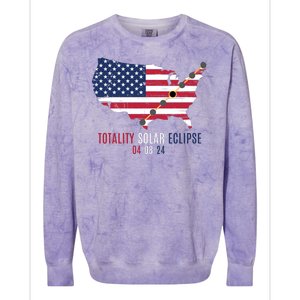 Total Solar Eclipse 2024 April 8 2024 Rare Celestial Eclipse Totality 2024 Colorblast Crewneck Sweatshirt