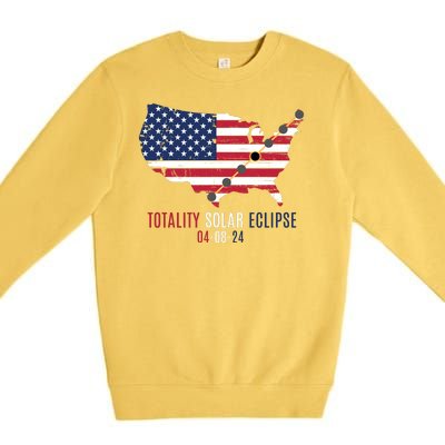 Total Solar Eclipse 2024 April 8 2024 Rare Celestial Eclipse Totality 2024 Premium Crewneck Sweatshirt