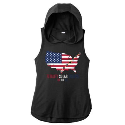 Total Solar Eclipse 2024 April 8 2024 Rare Celestial Eclipse Totality 2024 Ladies PosiCharge Tri-Blend Wicking Draft Hoodie Tank