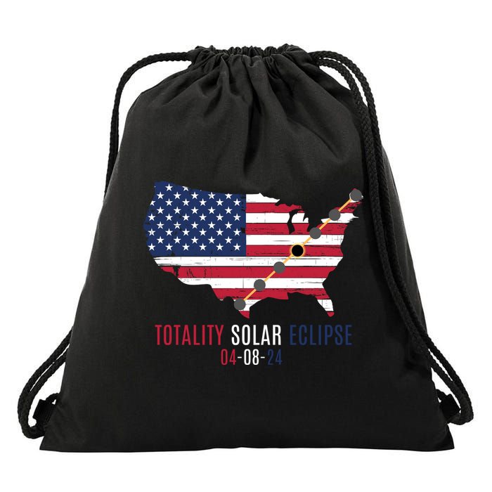 Total Solar Eclipse 2024 April 8 2024 Rare Celestial Eclipse Totality 2024 Drawstring Bag