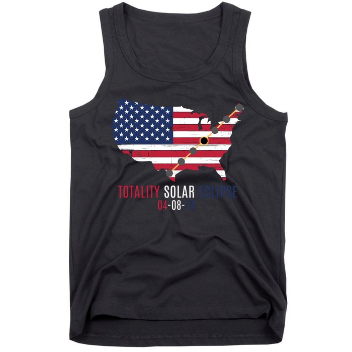 Total Solar Eclipse 2024 April 8 2024 Rare Celestial Eclipse Totality 2024 Tank Top
