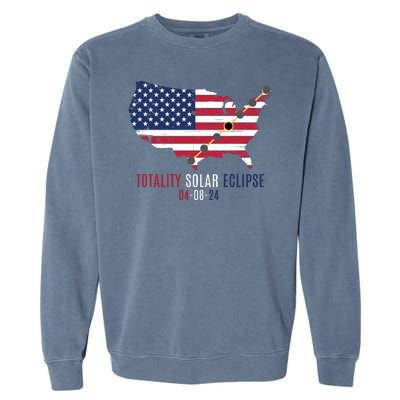 Total Solar Eclipse 2024 April 8 2024 Rare Celestial Eclipse Totality 2024 Garment-Dyed Sweatshirt