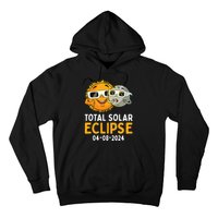 Total Solar Eclipse 2024 Glasses Funny Sun Moon Hoodie