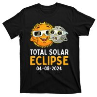 Total Solar Eclipse 2024 Glasses Funny Sun Moon T-Shirt