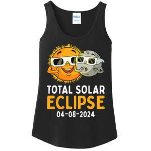 Total Solar Eclipse 2024 Glasses Funny Sun Moon Ladies Essential Tank