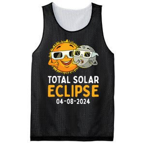 Total Solar Eclipse 2024 Glasses Funny Sun Moon Mesh Reversible Basketball Jersey Tank