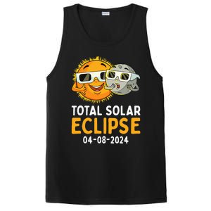 Total Solar Eclipse 2024 Glasses Funny Sun Moon PosiCharge Competitor Tank