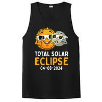 Total Solar Eclipse 2024 Glasses Funny Sun Moon PosiCharge Competitor Tank