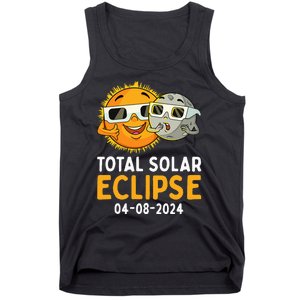 Total Solar Eclipse 2024 Glasses Funny Sun Moon Tank Top