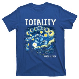 Total Solar Eclipse 2024 4.08.24 Starry Night Painting T-Shirt