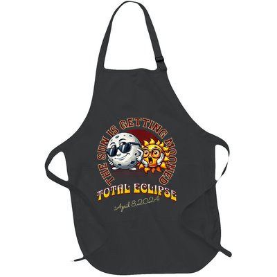 Total Solar Eclipse Chase 2024 Sun Is Getting Mooned Full-Length Apron With Pockets