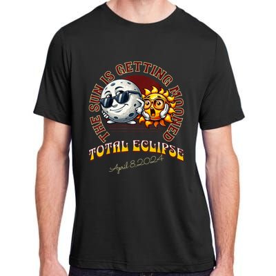 Total Solar Eclipse Chase 2024 Sun Is Getting Mooned Adult ChromaSoft Performance T-Shirt