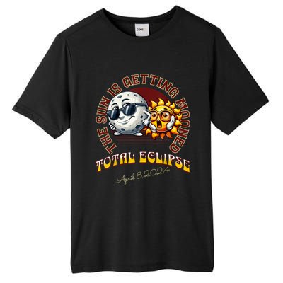 Total Solar Eclipse Chase 2024 Sun Is Getting Mooned Tall Fusion ChromaSoft Performance T-Shirt