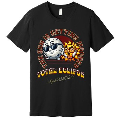 Total Solar Eclipse Chase 2024 Sun Is Getting Mooned Premium T-Shirt