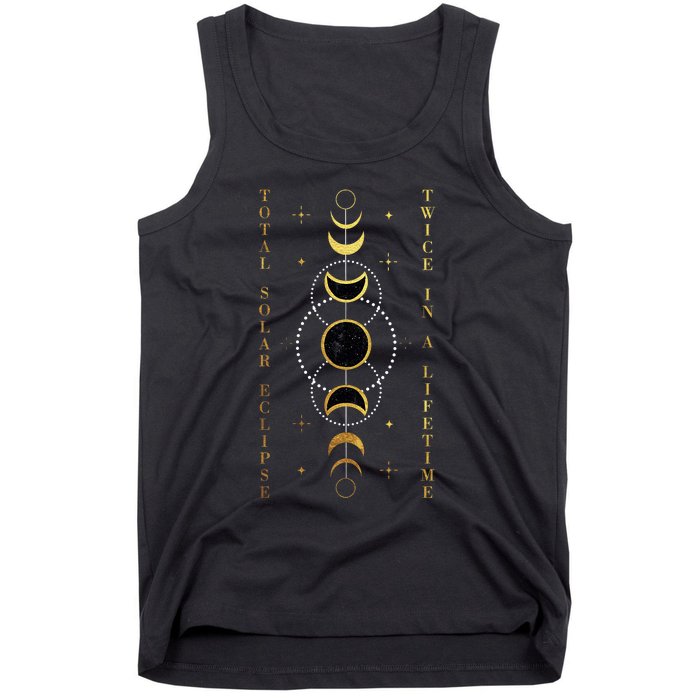 Total Solar Eclipse Twice In Lifetime April 08 2024 Gift Design Tank Top