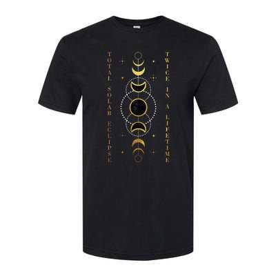 Total Solar Eclipse Twice In Lifetime April 08 2024 Gift Design Softstyle® CVC T-Shirt