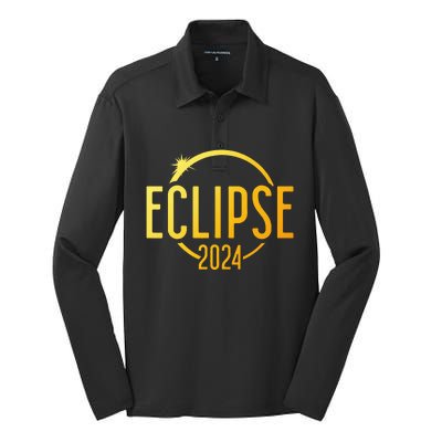 Total Solar Eclipse 4.08.24 Silk Touch Performance Long Sleeve Polo