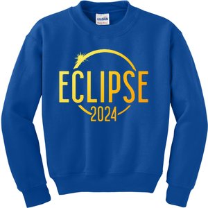 Total Solar Eclipse 4.08.24 Kids Sweatshirt