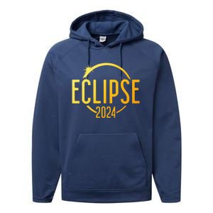 Total Solar Eclipse 4.08.24 Performance Fleece Hoodie