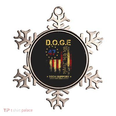Tech Support Elon Doge Metallic Star Ornament