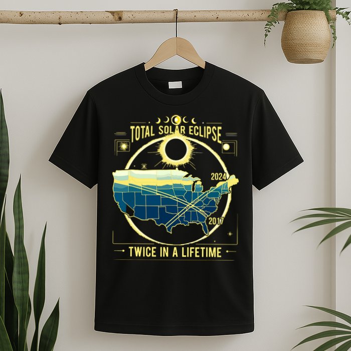 Total Solar Eclipse Twice In A Lifetime 2024 T-Shirt