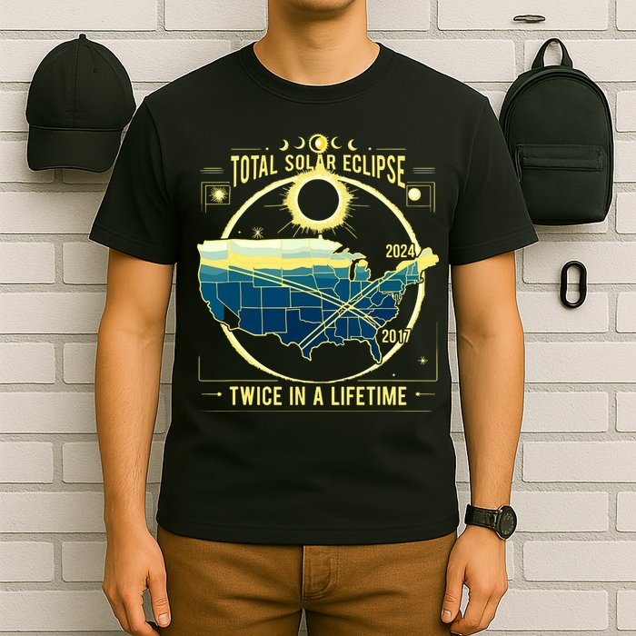 Total Solar Eclipse Twice In A Lifetime 2024 T-Shirt